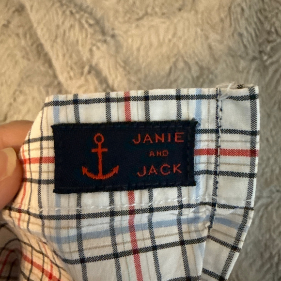 Janie and Jack boys 2T button up dress shirt plaid 100% cotton - Picture 5 of 5
